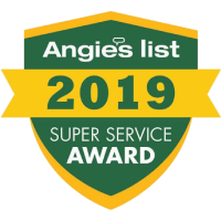 The 2019 angies list super service award label